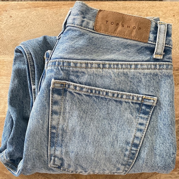 •Topshop• High Waist Editor Distressed Denim - Picture 5 of 10